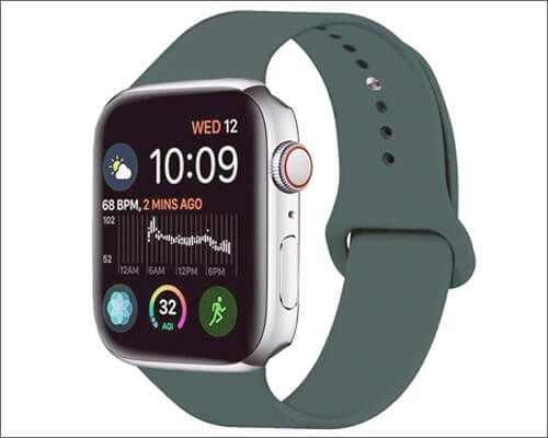 „MOOLLY“ silikoninė sportinė juosta, skirta „Apple Watch 4“