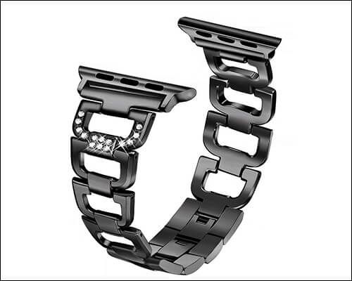 Pás z nehrdzavejúcej ocele SICCIDEN s magnetickou sponou pre Apple Watch Series 4