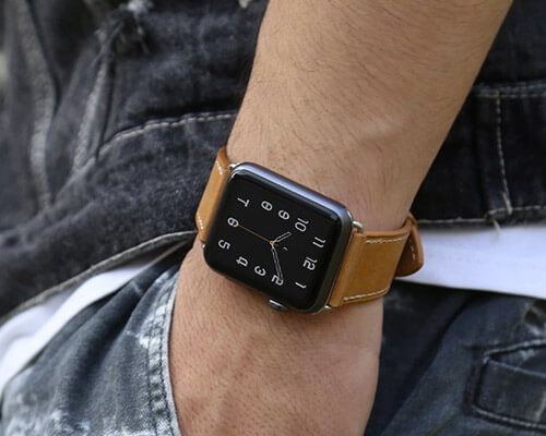 Kožené remene Apple Watch série 4 MARGE PLUS