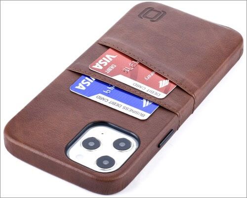 „Dockem“ odinis dangtelis su kortelės laikikliu, skirtas „iPhone 12 Pro Max“