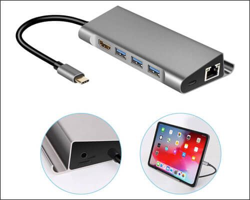ProCIV USB Type C Hub stativ til iPad Pro 2018