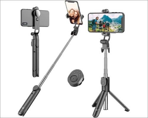 Trépied de bâton de selfie extensible Erligpowht pour iPhone