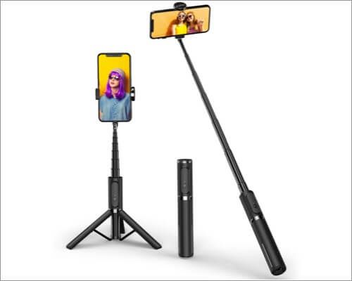 Trépied Bluetooth Selfie Stick ATUMTEK pour iPhone SE 2020