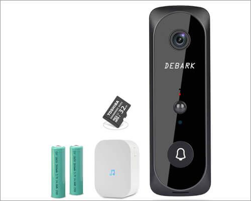 DEBARK Smart trådløs videodørklokke med kamera