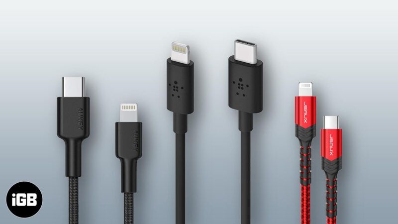 Geriausi USB-C į žaibo kabelius 2021 m