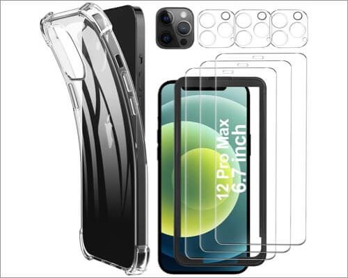 „Luibor Glass“ stiklo apsauga, skirta „iPhone 12 Pro Max“