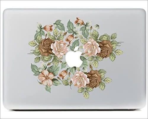 Peau de fleurs colorées NDAD pour MacBook Air
