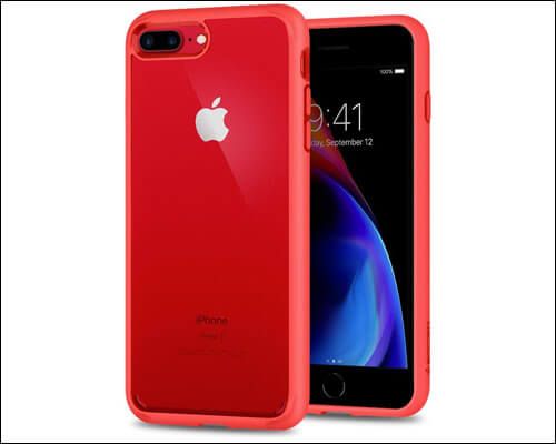 Spigen Ultra Hybrid iPhone 8 Plus Rød deksel