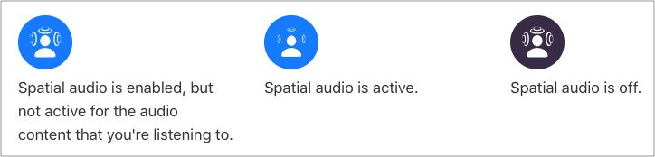 Significat del símbol AirPods Pro Spatial Audio