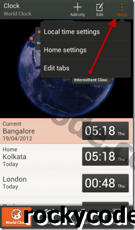 HTC One X ve Harita Menüsünde Görev Değiştirici Düğmesine 3 Noktalı Menüyü Devre Dışı Bırakma