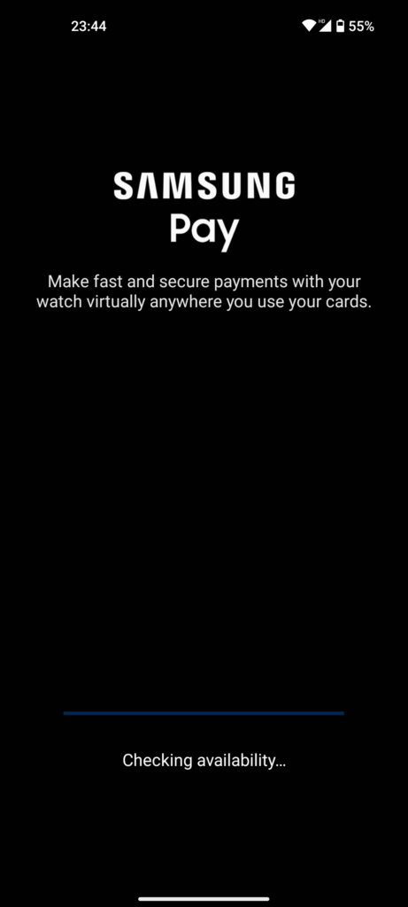   Samsung Pay første oppsett