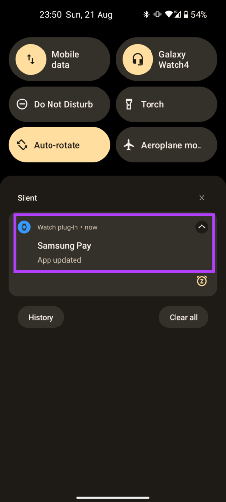   Åpne oppdatert Samsung Pay-app på smarttelefonen