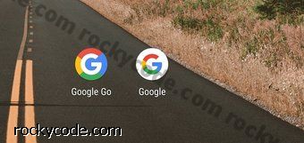 Comparaison de l'application Google vs Google Go. Bataille des G