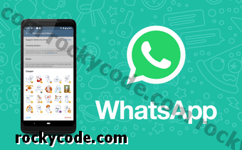 Πώς να χρησιμοποιήσετε αυτοκόλλητα τηλεγράφημα σε WhatsApp για το Android