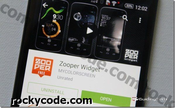 Prvi koraci s Widgetom Zooper na Androidu