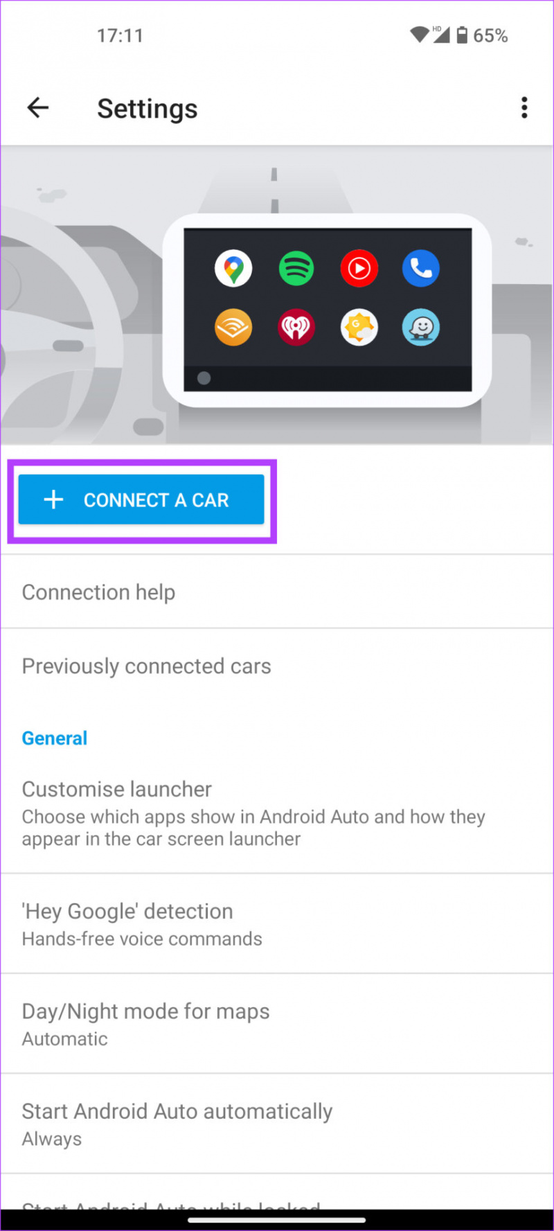   Anslut bil och fixa Android Auto-problem med svart skärm
