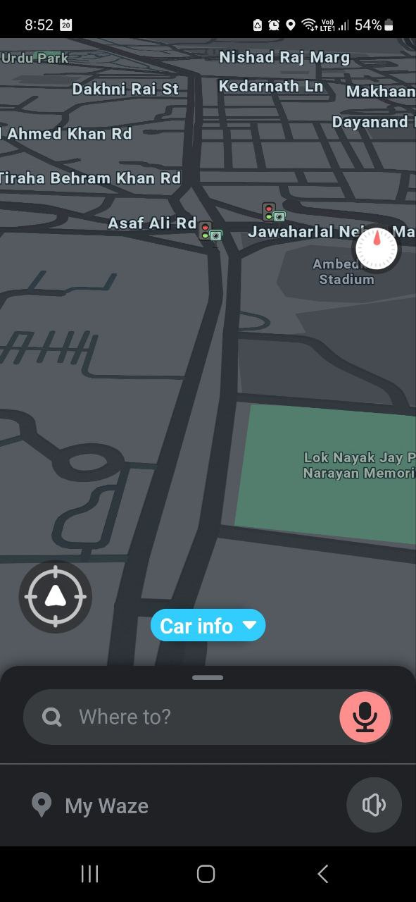   Waze Android-apps hjemmeside