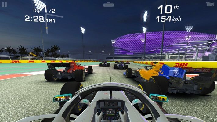 Snimka zaslona aplikacije Real Racing 3 Apple TV