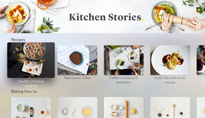 Køkkenhistorier Opskrifter Apple TV App Skærmbillede