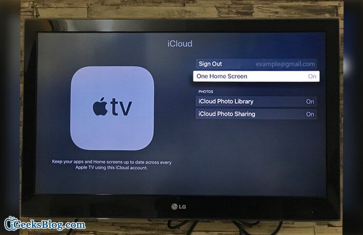 Как да синхронизирам началния екран на Apple TV на всички телевизори на Apple