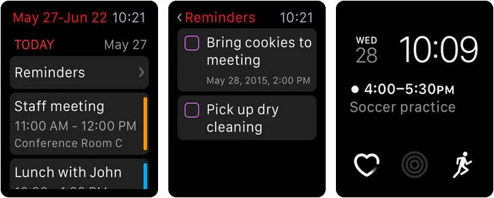 Screenshot aplikácie Fantastic 2 Apple Watch Reminder