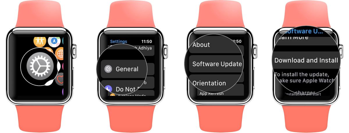Oppdater watchOS fra Apple Watch Series 5