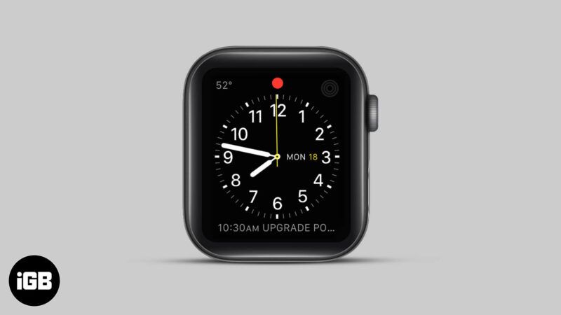 Apple Watchの赤い点は何を意味し、それを取り除く方法は？