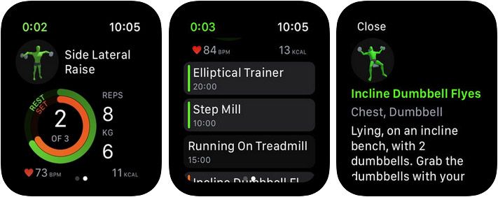 Gymaholic Workout Tracker Apple Watch App Skjermbilde
