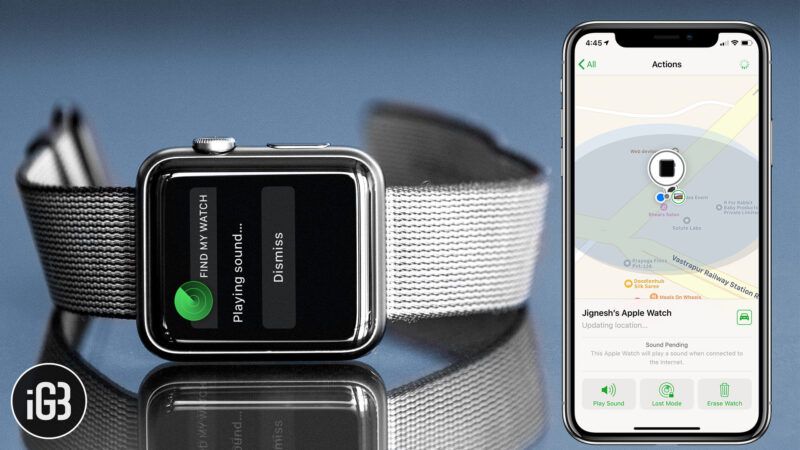 Hvordan finne mistet Apple Watch ved hjelp av Finn min iPhone