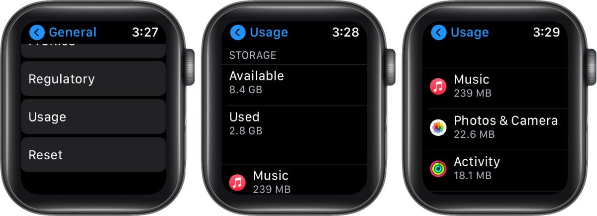 fjern ubrukte apper fra Apple Watch for å frigjøre plass