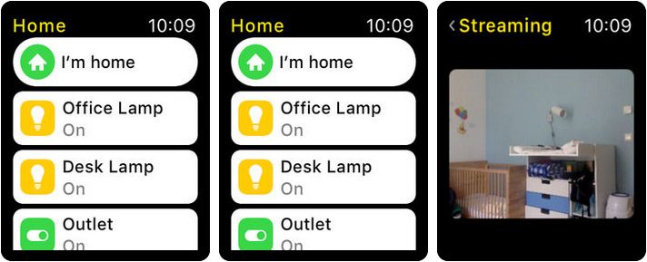 Home 3 Screenshot der Apple Watch Home Automation-App