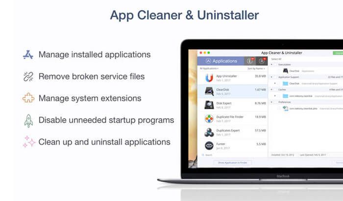 App Cleaner & Uninstaller Mac Cleaner Softvér Screenshot