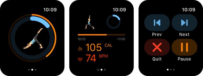 snimka zaslona aplikacije za zdravlje džepnih joga jabuka