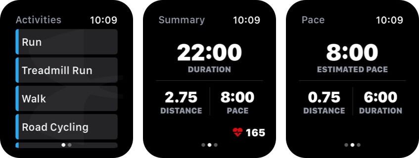 mapiraj moju snimku zaslona aplikacije za zdravlje sata apple watch