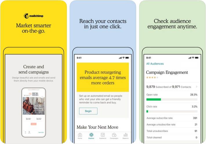 MailChimp Marketer-App für iPhone und iPad