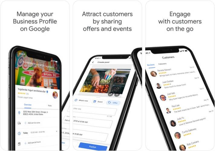 Google My Business Marketer-App für iPhone und iPad
