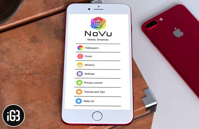 Aplikace NoVu GIF Keyboard pro iPhone a iPad