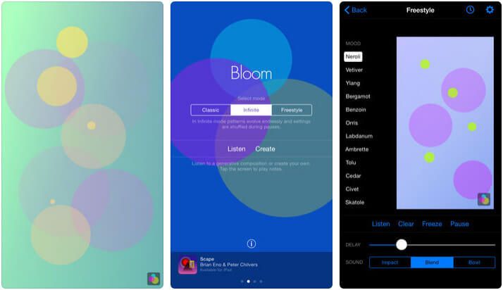 Στιγμιότυπο οθόνης Bloom για iPhone και iPad