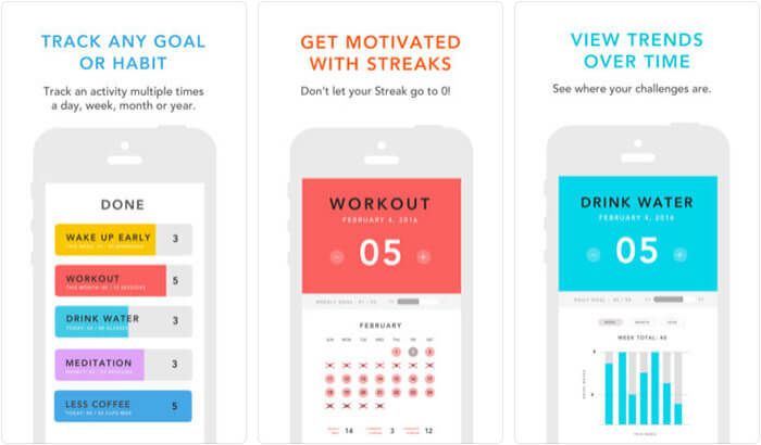 Gjort Simple Habit Tracker iPhone-skjermbilde