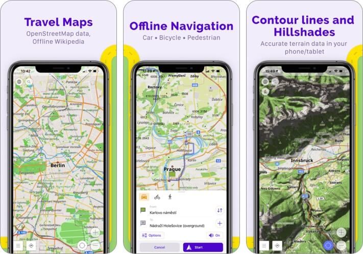 osmand mapira snimku zaslona za iPhone i ipad aplikaciju