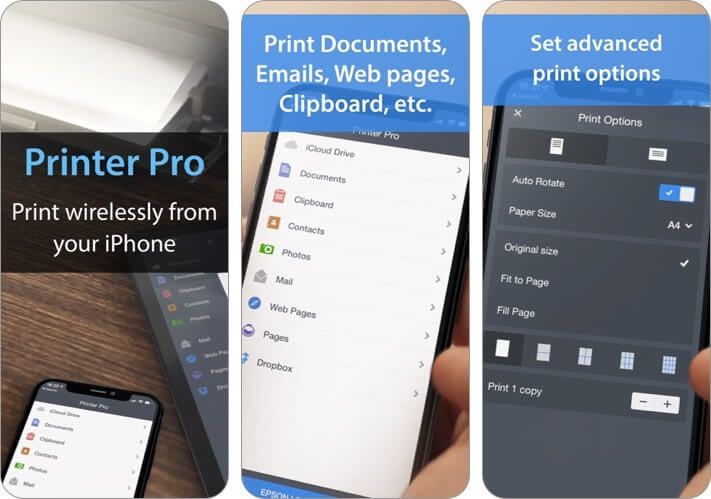 printer pro od readdle iphone a ipad tlačová obrazovka aplikácie