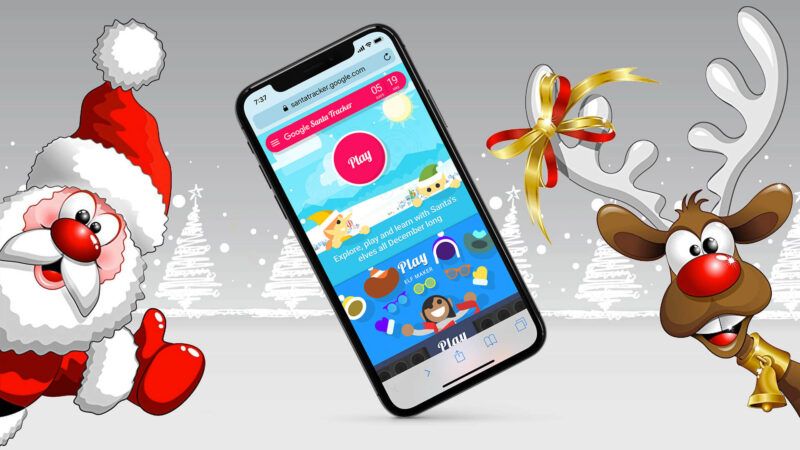 Aplicacions GRATU LiveTES de seguiment del Pare Noel en directe per a iPhone, iPad o Mac (2020)