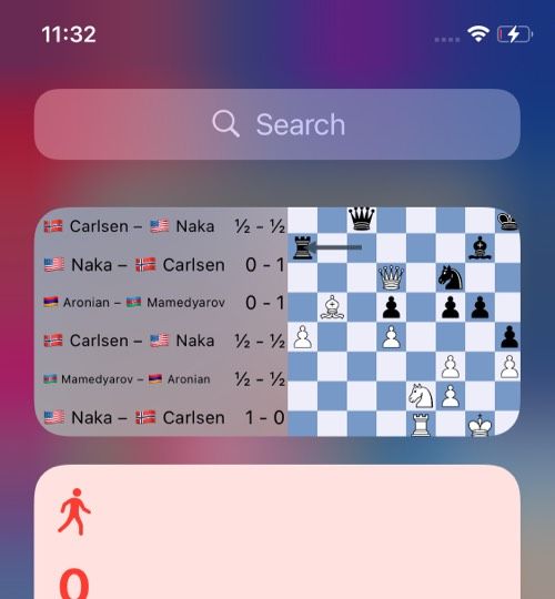 Se Chess iOS-widget