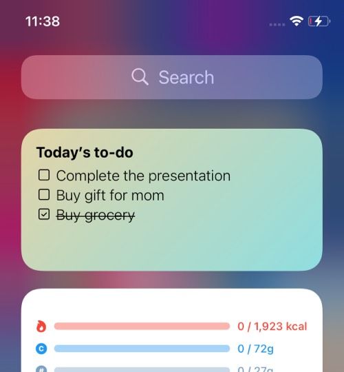 Widget de memòries per a la pantalla inicial de iOS 14