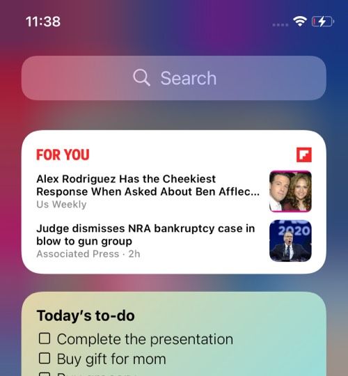 Flipboard iOS 14-widget