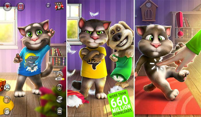 Screenshot aplikácie Talking Tom Cat 2 pre iPhone a iPad