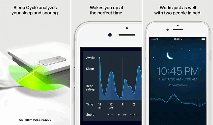 Sleep Cycle Sleep Tracking iPhone App Skjermbilde