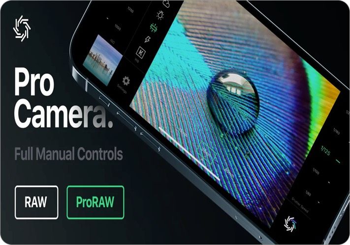 RAW + iPhone kamera app skjermbilde
