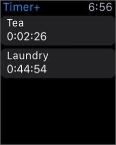 timer apple watch alarm aplikacija zaslona
