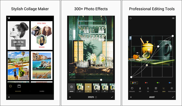 Fotor Photo Editor iPhone och App skärmdump